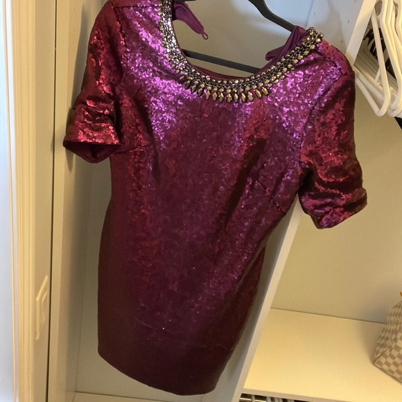 Laundry purple sequin dress - Picture 3 of 3